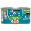 Purina ONE Natural Pate Wet Cat Food, Indoor Advantage, Ocean Whitefish & Rice
