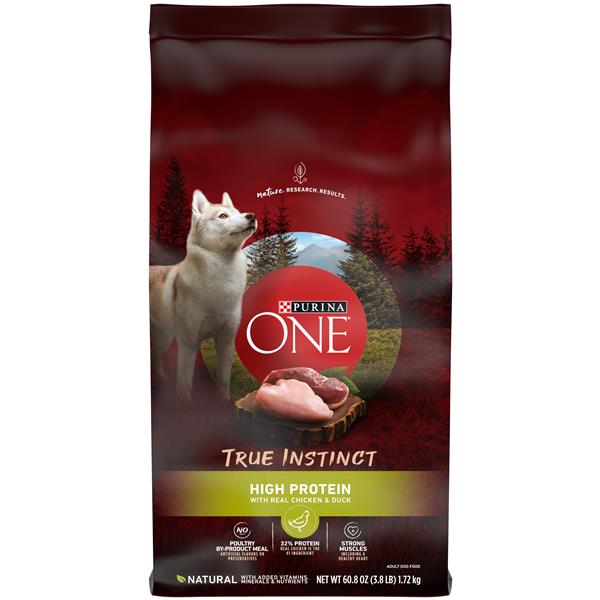 Purina ONE SmartBlend True Instinct Dry Dog Food, Hight Protein with ...