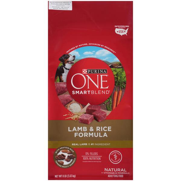 Purina ONE SmartBlend Lamb & Rice Formula Adult Premium Dog Food Hy