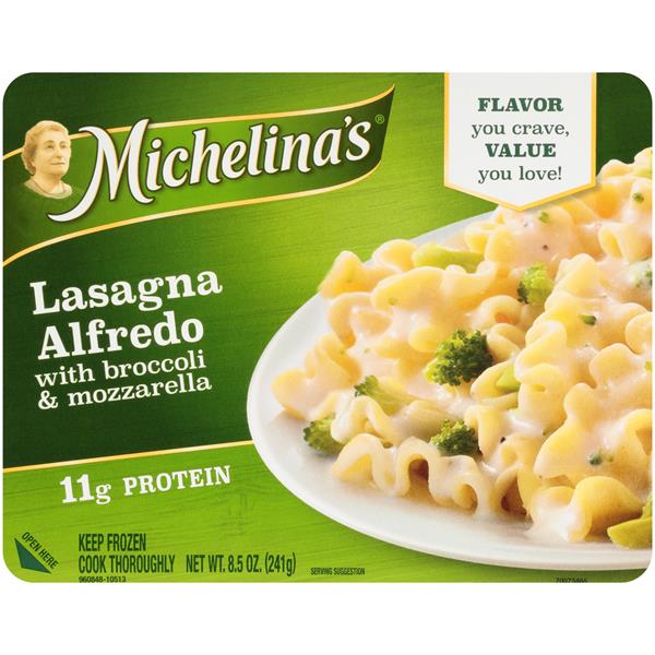Michelina's Authentico Lasagna Alfredo with Broccoli & Mozzarella Hy