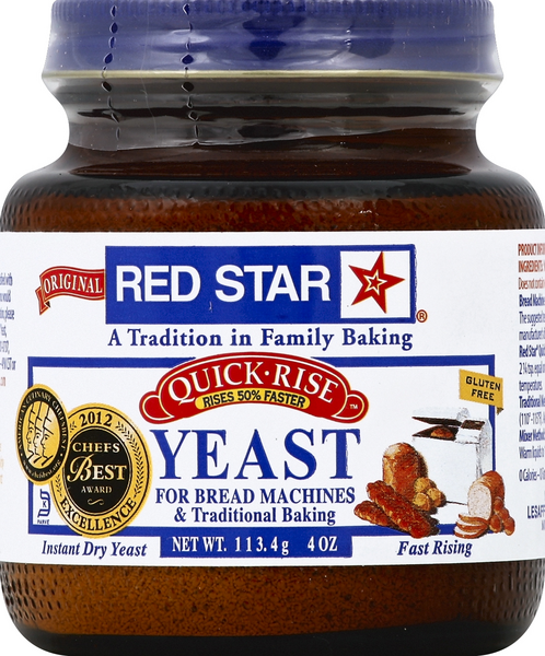 Red Star Quick Rise Yeast For Bread Machines And Tradtional Baking Hy Vee Aisles Online Grocery 6838