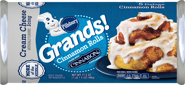 Pillsbury Grands! Cinnamon Rolls with Cream Cheese Icing ...