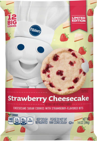 Pillsbury Strawberry Cheesecake Cookie Dough 14 oz | Hy-Vee Aisles