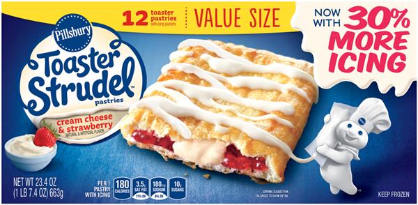 Pillsbury Toaster Strudel Cream Cheese And Strawberry Toaster Pastries 12ct Hy Vee Aisles Online