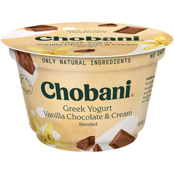 Chobani Vanilla Chocolate Chunk Blended Whole Milk Greek Yogurt | Hy ...