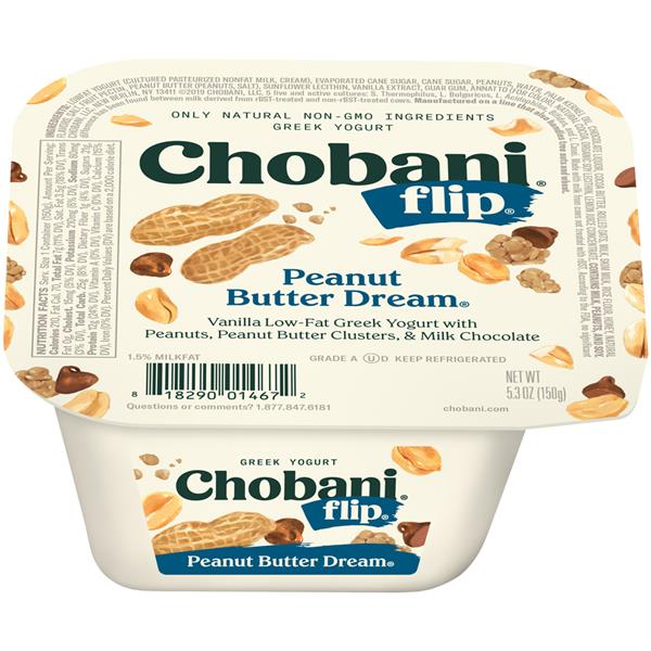Chobani Flip Low-Fat Peanut Butter Dream Greek Yogurt | Hy-Vee Aisles ...
