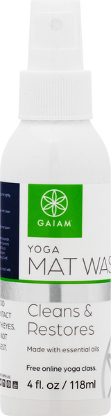 Gaiam Yoga Mat Wash, Cleans & Restores