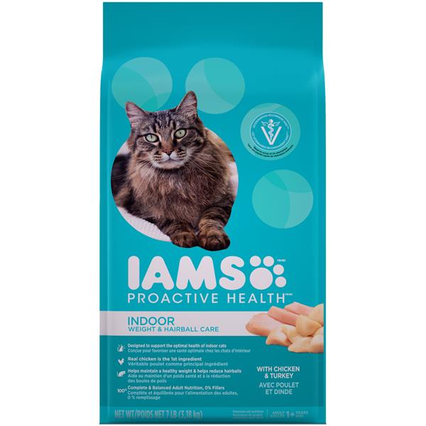 Iams Proactive Health Indoor Weight Hairball Care Cat Food With Chicken