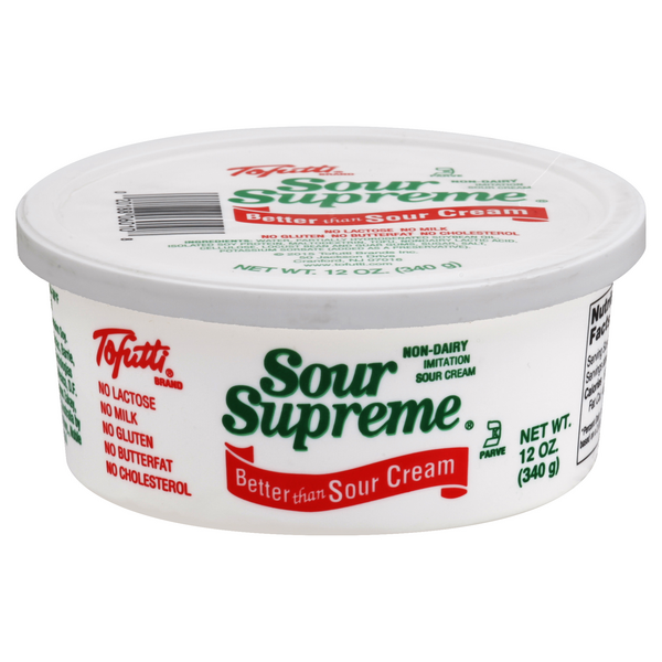 Tofutti Imitation Sour Cream, NonDairy, Sour Supreme HyVee Aisles