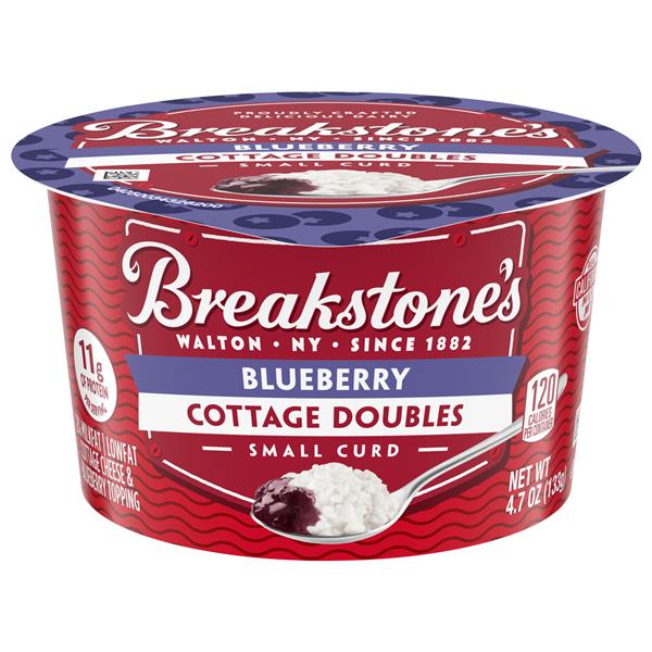 Breakstone S Cottage Doubles Blueberry Cottage Cheese 4 7 Oz Cup