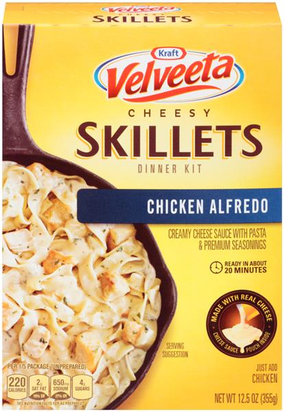 Kraft Velveeta Cheesy Skillets Chicken Alfredo Dinner Kit | Hy-Vee ...