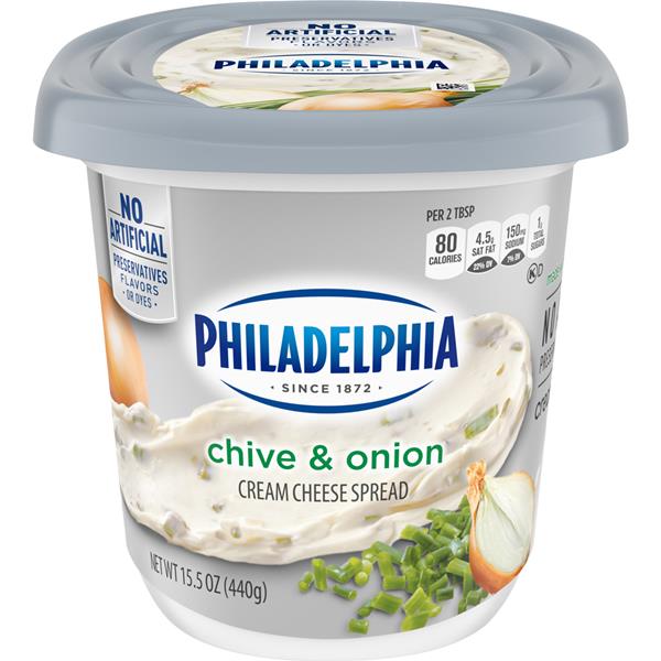 Philadelphia Chive & Onion Cream Cheese Spread | Hy-Vee ...
