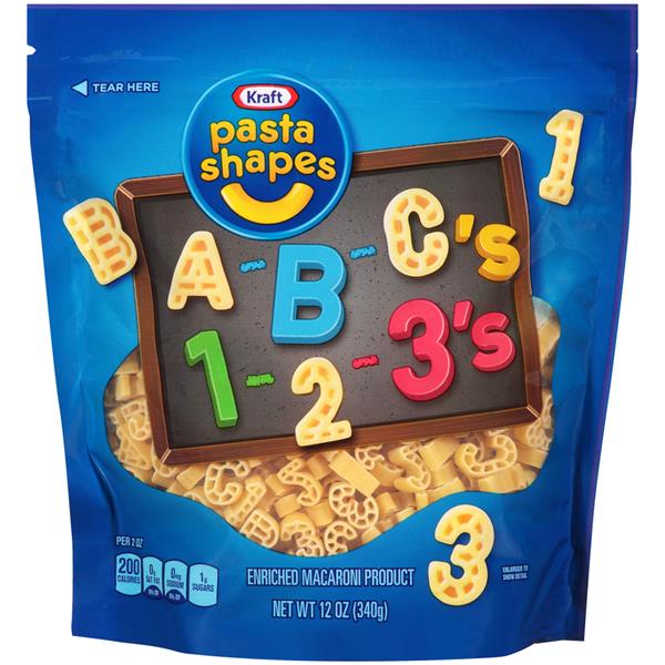 Kraft Pasta Shapes ABC's and 123's HyVee Aisles Online Grocery