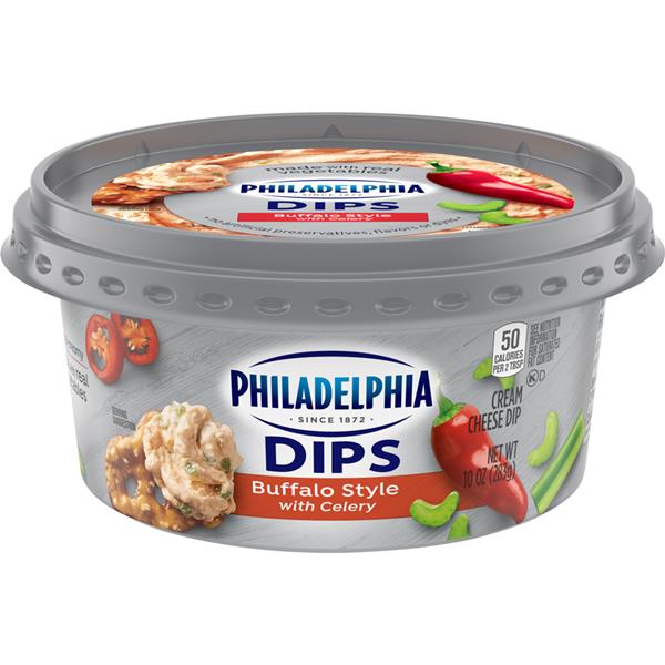 Philadelphia Dips Buffalo Style With Celery Cream Cheese Dip HyVee