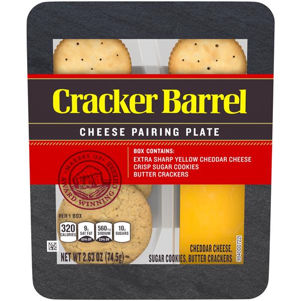 Cracker Barrel Extra Sharp Yellow Cheddar Cheese Pairing Plate HyVee