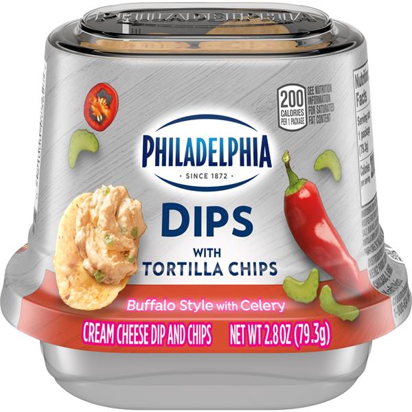 Philadelphia Dips Buffalo Style with Celery Dip with Tortilla Chips HyVee Aisles Online