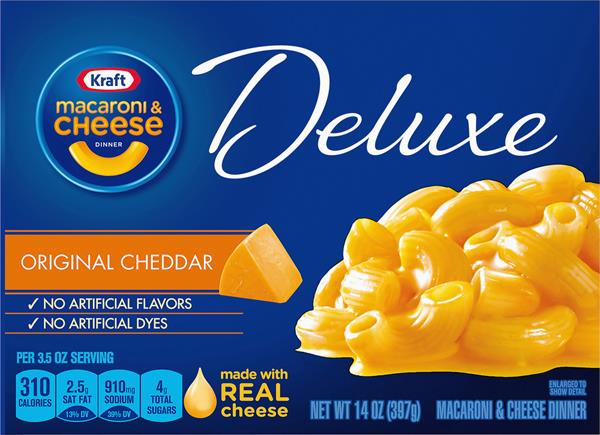 Kraft Deluxe Original Cheddar Macaroni & Cheese Dinner | Hy-Vee Aisles ...