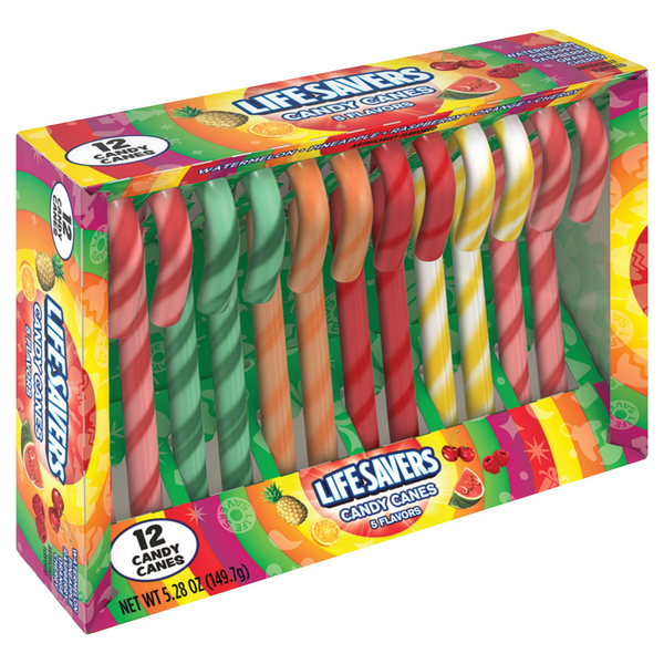 Life Savers 5 Flavors Assorted Holiday Candy Canes Hy Vee Aisles