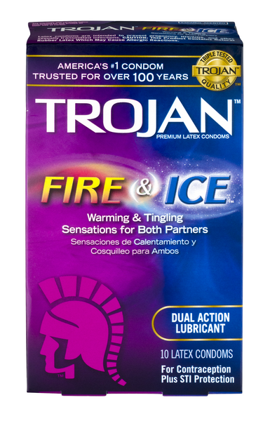 Trojan Pleasures Fire & Ice Dual Action Lubricant Premium Latex
