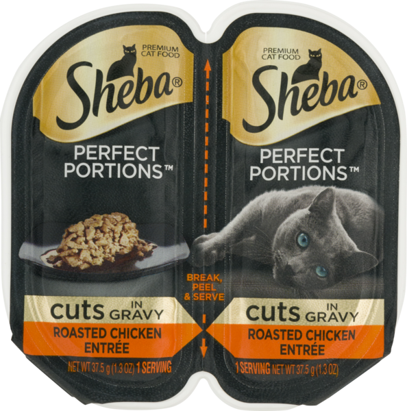 Sheba perfect portions 2024 cuts in gravy calories