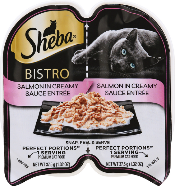 Sheba Bistro Cat Food, Salmon In Creamy Sauce Entree 2Ct HyVee Aisles Online Grocery Shopping