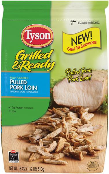 976 New pulled pork recipe large quantity 773 Tyson Grilled & Ready Pulled Pork Loin 18 oz. Bag   Hy Vee Aisles   