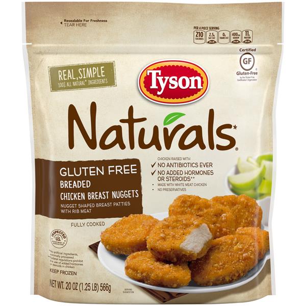 Tyson Naturals Gluten Free Chicken Nuggets Tyson Naturals Gluten Free Chicken Nuggets