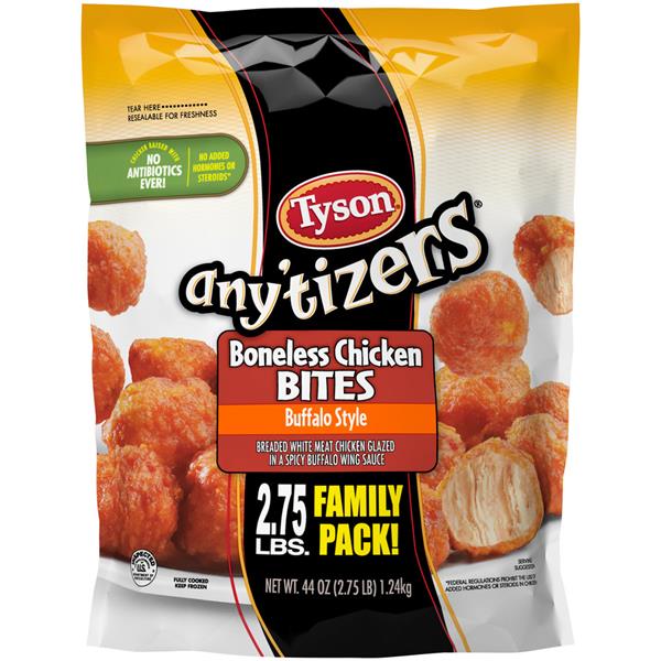 Tyson Any'Tizers Boneless Chicken Bites Buffalo Style | Hy-Vee Aisles ...