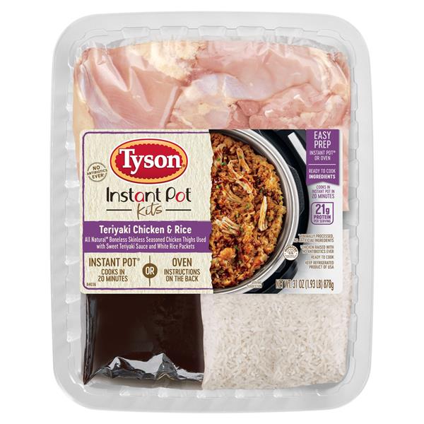 Tyson Instant Pot Kits, Teriyaki Chicken and Rice HyVee Aisles