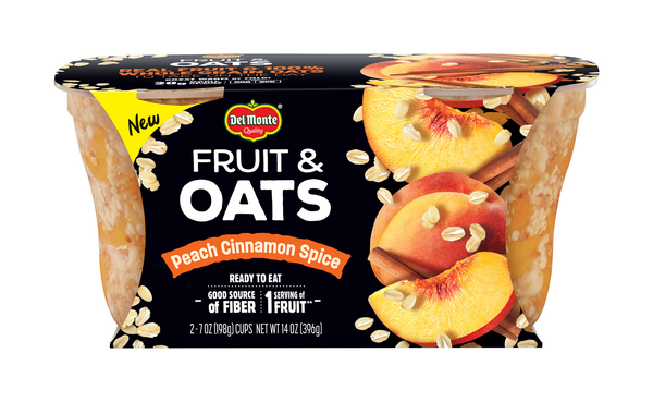 Del Monte Fruit & Oats Peach Cinnamon Spice 2-7 oz. Cups | Hy-Vee