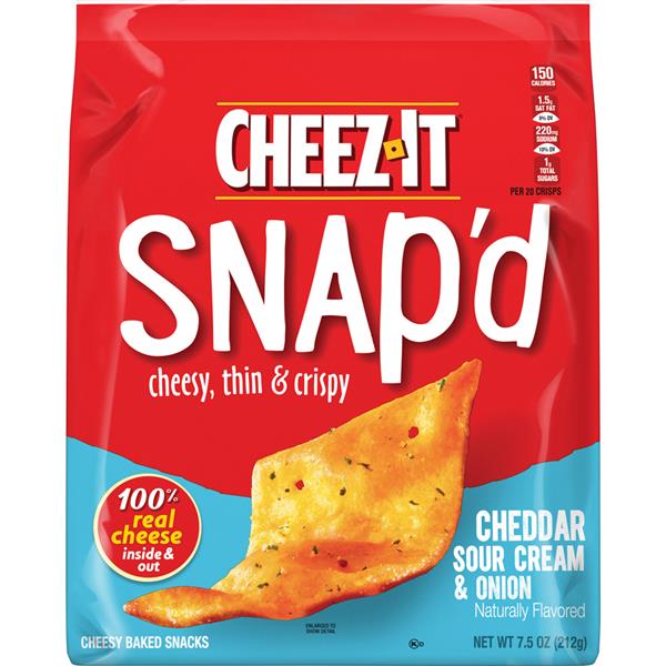 Cheez It Snap'd Cheddar Sour Cream And Onion Crackers | Hy ...