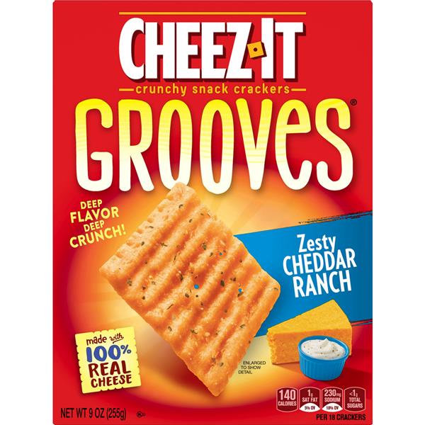 CheezIt Grooves Zesty Cheddar Ranch HyVee Aisles Online Grocery