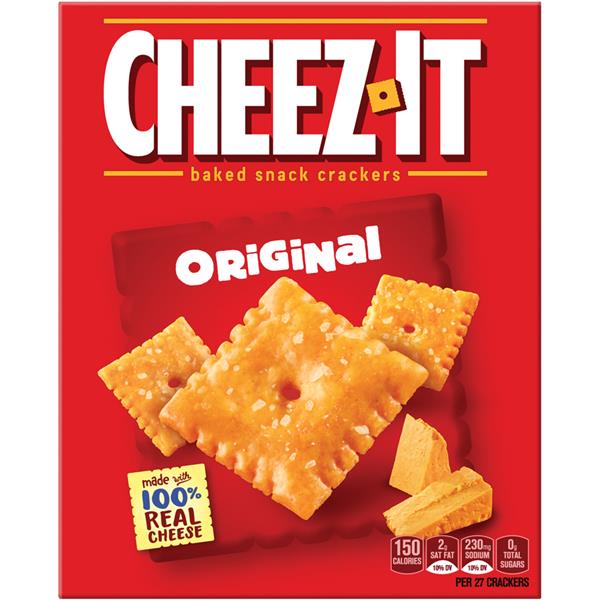 CheezIt Original Baked Snack Crackers 7 oz. Box HyVee Aisles Online