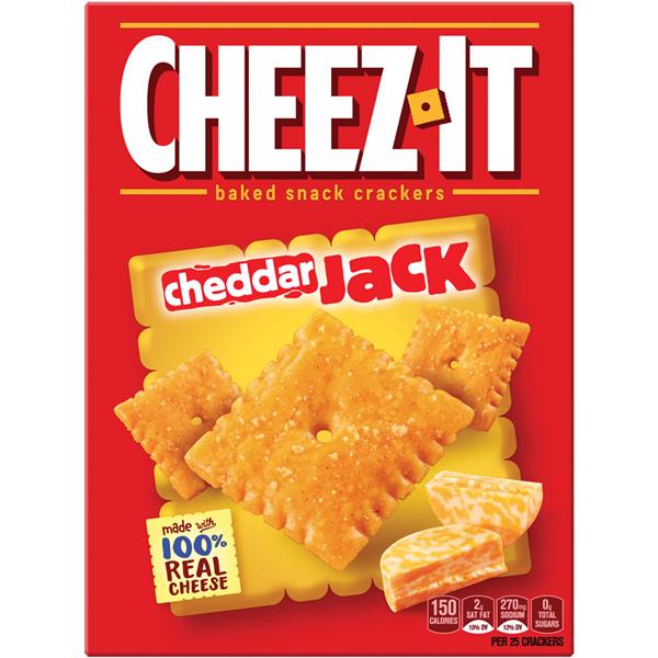 CheezIt Cheddar Jack Baked Snack Crackers HyVee Aisles Online Grocery Shopping