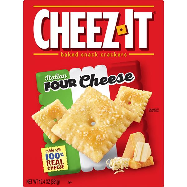 Cheez It Italian Four Cheese Baked Snack Crackers Hy Vee Aisles
