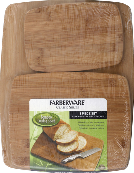 Farberware Cutting Board, Bamboo, Nonslip - 1 ea