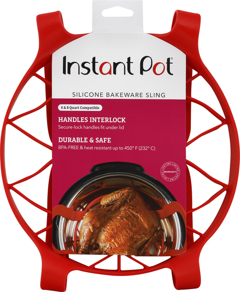 Instant Pot Bakeware Sling Official Silicone Accessory, Compatible with  6-quart and 8-quart Cookers in Red 