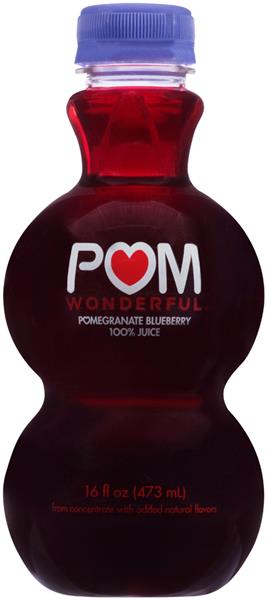 POM Wonderful Pomegranate Blueberry 100% Juice 16 fl. oz ...