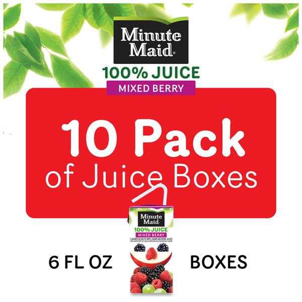 Minute Maid 100 Mixed Berry Juice 10 6 Fl Oz Pack Hy Vee