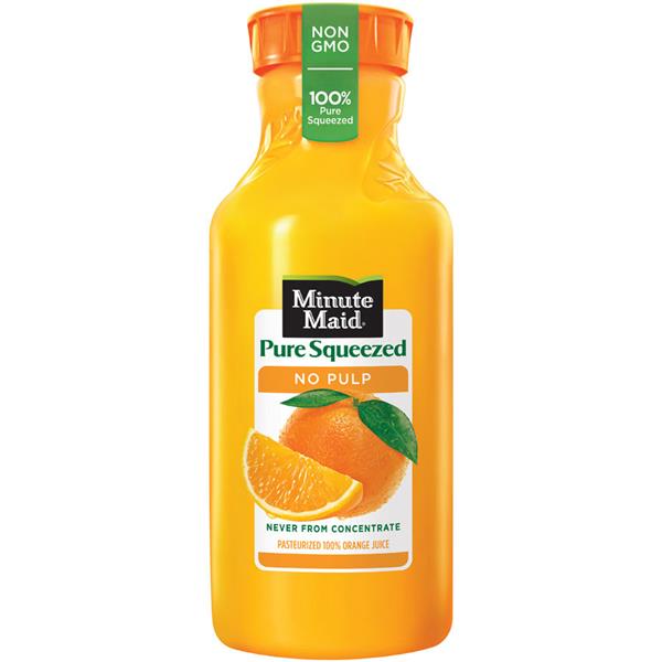 Minute Maid Pure Squeezed No Pulp Pasteurized 100% Orange Juice | Hy ...