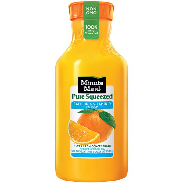 Minute Maid 100 Pure Squeezed Calcium & Vitamin D No Pulp Orange Juice