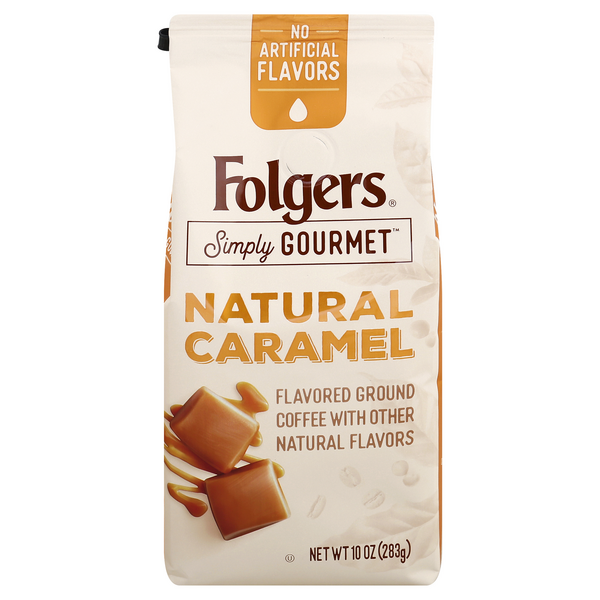 Folgers Simply Gourmet Natural Chocolate Flavored Ground Coffee, With Other  Natural Flavors, 10-Ounce Bag 