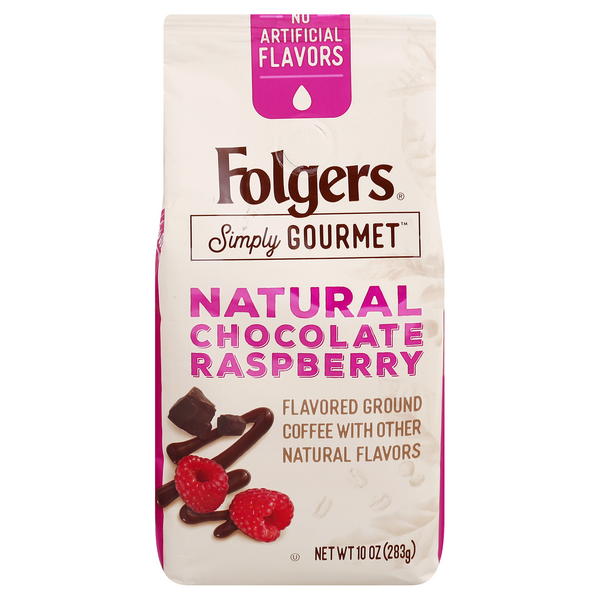 Folgers Simply Gourmet Natural Chocolate Flavored Ground Coffee, With Other  Natural Flavors, 10-Ounce Bag 