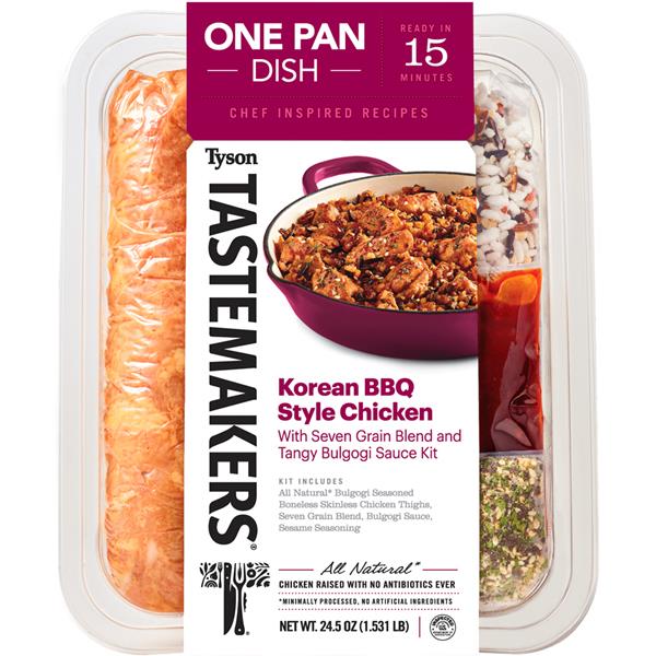Tyson Tastemakers One Pan Dish Chicken Korean BBQ Style Chicken with