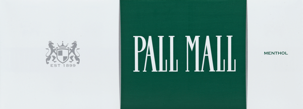 Pall Mall Cigarettes, Menthol, White, 100's