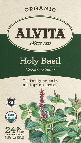 Alvita Tea Organic Holy Basil Herbal Tea 24 Count Hy Vee Aisles