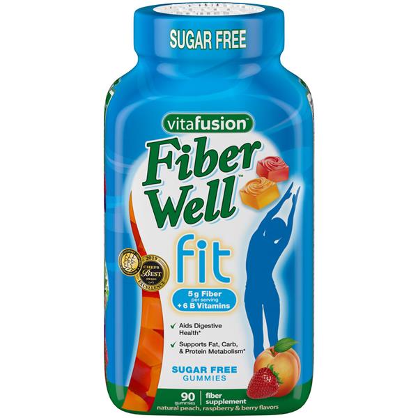 Vitafusion Fiber Well Fit Gummy Fiber Supplement 90 ct Bottle HyVee