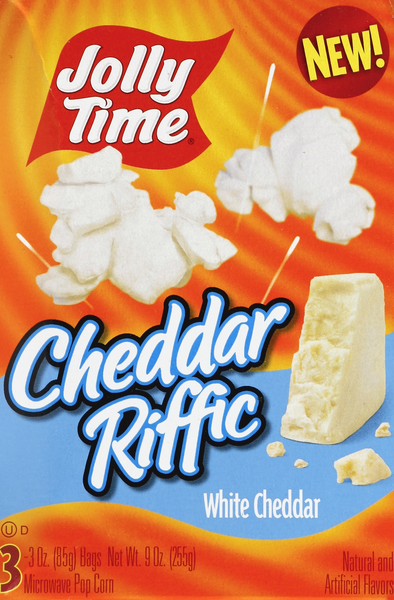 Jolly Time Cheddar Riffic White Cheddar Popcorn 3-3 oz | Hy-Vee