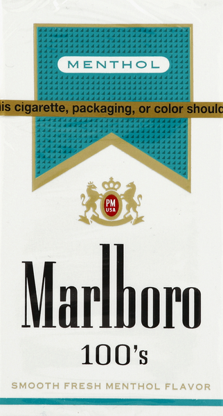 Marlboro Cigarettes, Menthol, Gold Pack, 100's