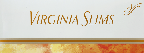 Virginia Slims Cigarettes, Gold Pack, Box